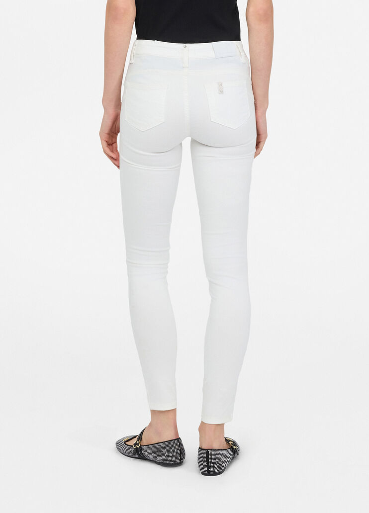 High-rise skinny trousers cream Liu Jo - large image number 1