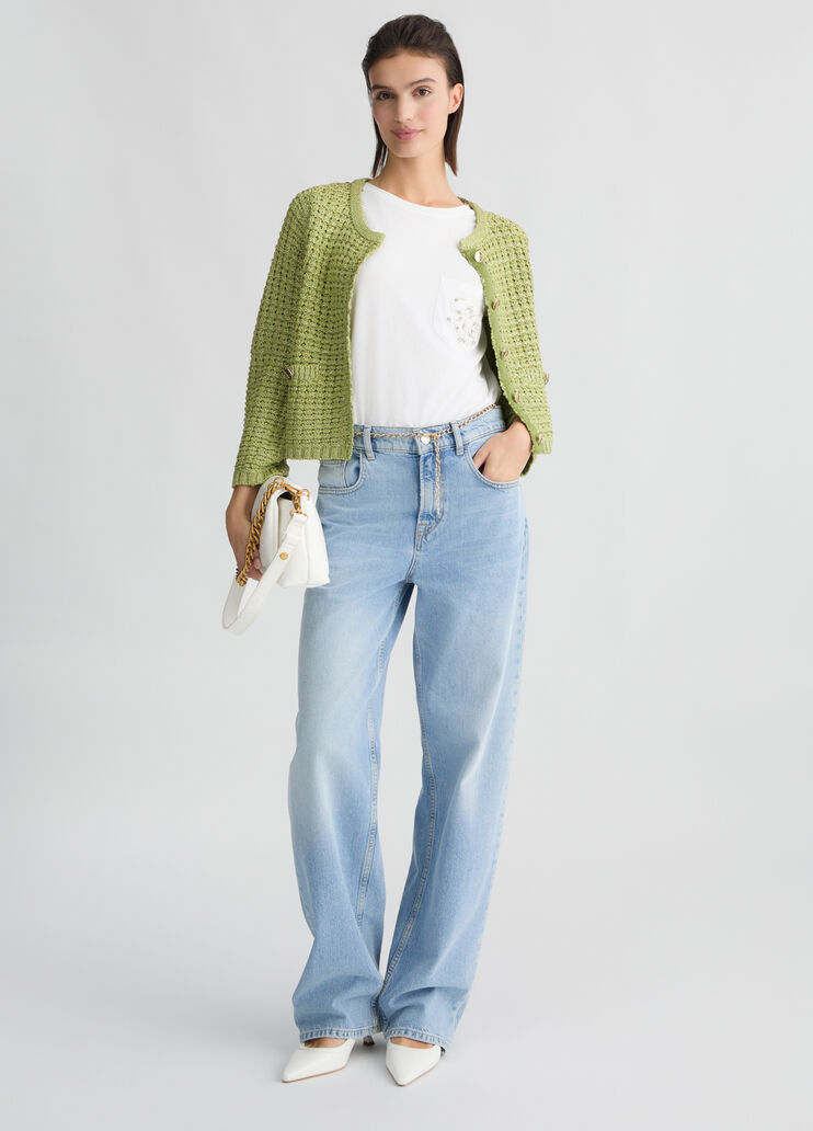 Bouclé jacket avocado Liu Jo - medium Bouclé jacket avocado Liu Jo - medium