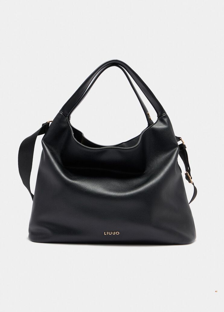 Large hobo bag with strap black Liu Jo - medium Large hobo bag with strap black Liu Jo - medium