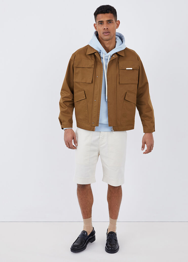 Felpa con cappuccio e logo ricamato azzurro Liu Jo - large image number 3