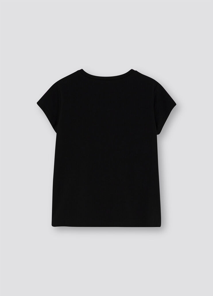 Чёрная футболка с принтом чёрный/красота Liu Jo - large image number 1