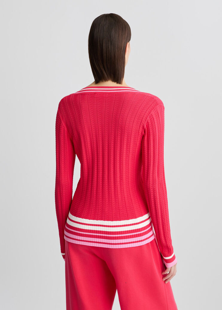 Red V-neck jumper red Liu Jo - large image number 1 Red V-neck jumper red Liu Jo - large image number 1