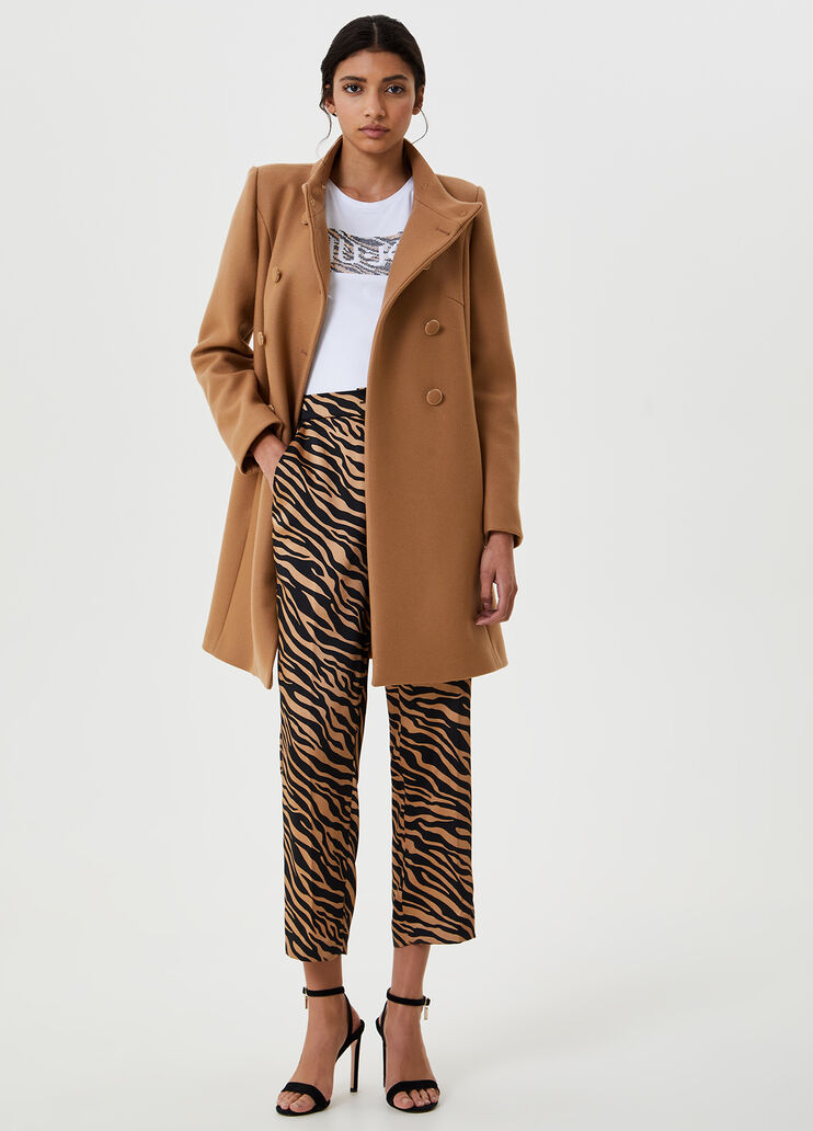 T-shirt with logo and appliqués White animal-print Liu Jo - large image number 3