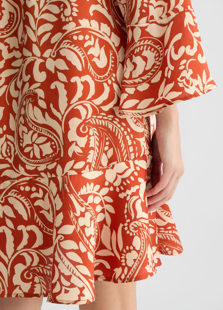 Printed twill dress terracotta Liu Jo - large image number 3 Printed twill dress terracotta Liu Jo - large image number 3