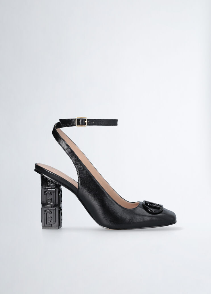 Slingbacks with branded heel black Liu Jo - medium Slingbacks with branded heel black Liu Jo - medium