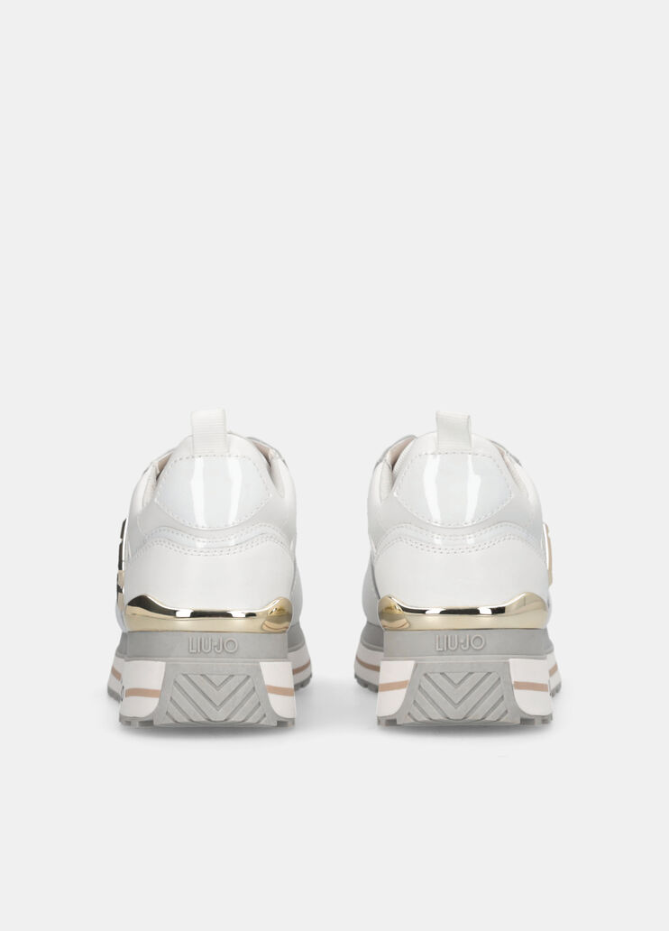 Leather platform sneakers white Liu Jo - large image number 7