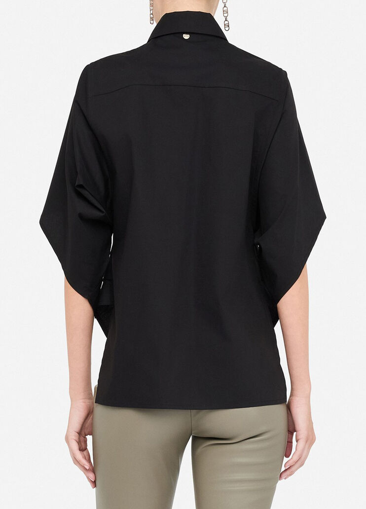 Hemd mit Schmuckapplikationen schwarz Liu Jo - medium