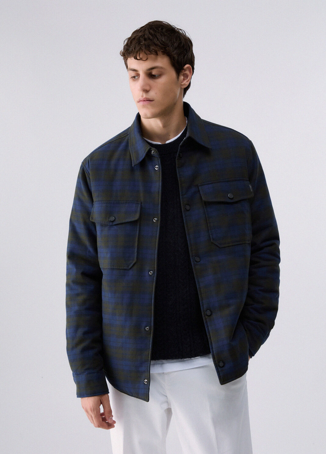 Tartan Overshirt brown/blue Liu Jo - large image number 0