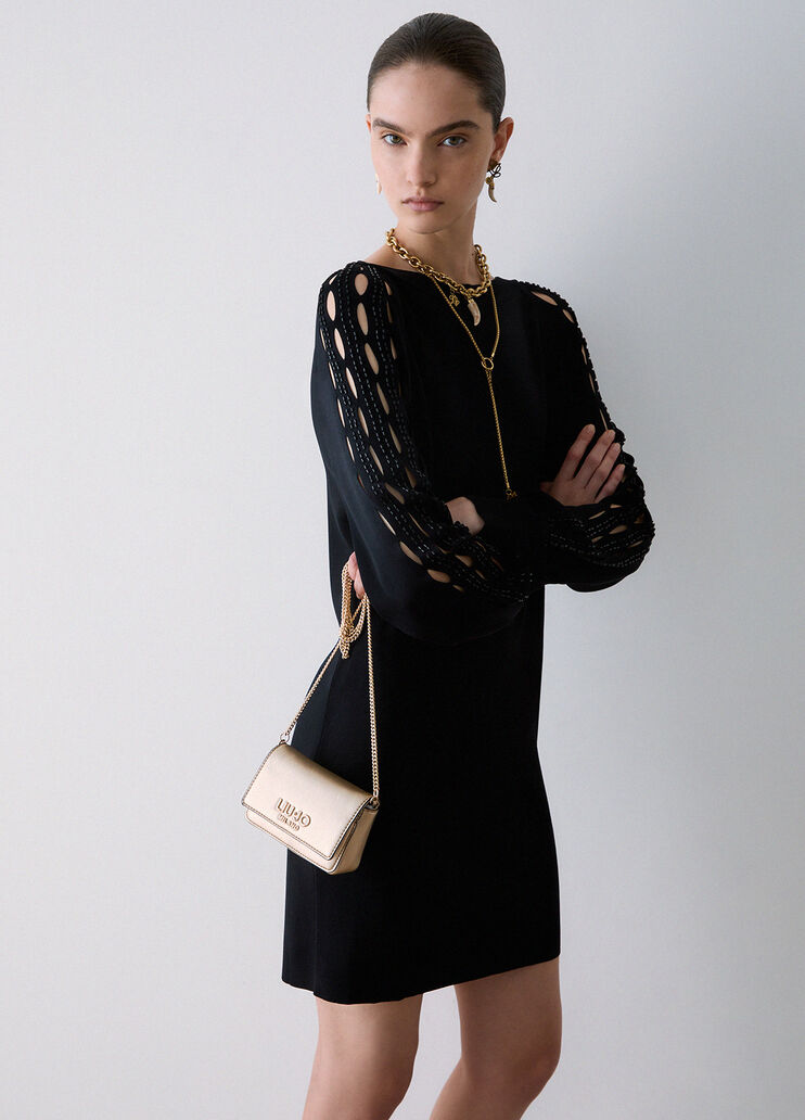Abito con cut-out ricamati nero Liu Jo - medium
