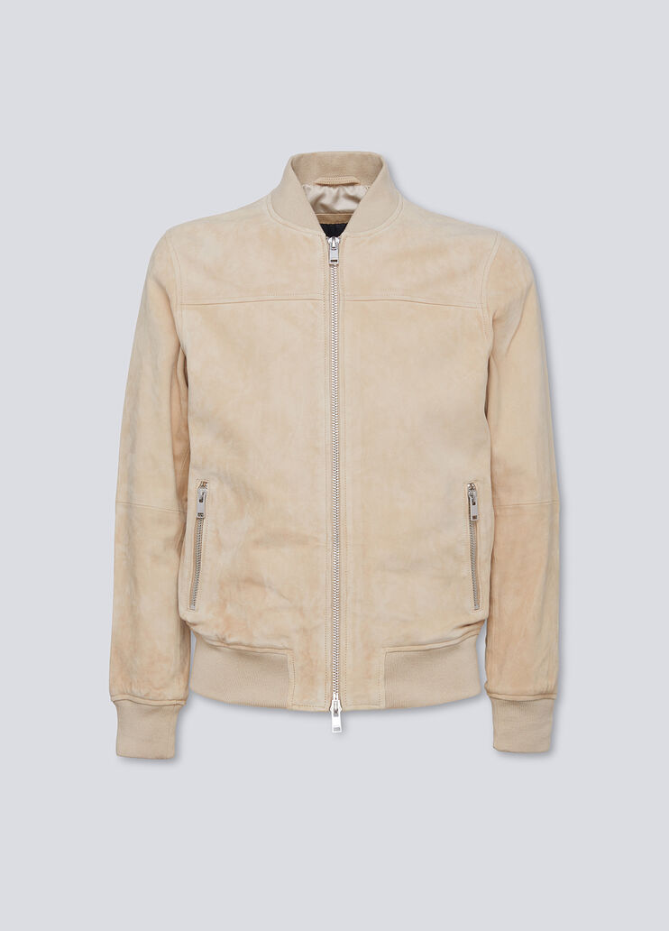 Suede bomber jacket beige Liu Jo - large image number 4 Suede bomber jacket beige Liu Jo - large image number 4