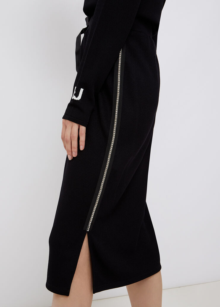 Midiskirt with gemstones black Liu Jo - large image number 2 Midiskirt with gemstones black Liu Jo - large image number 2
