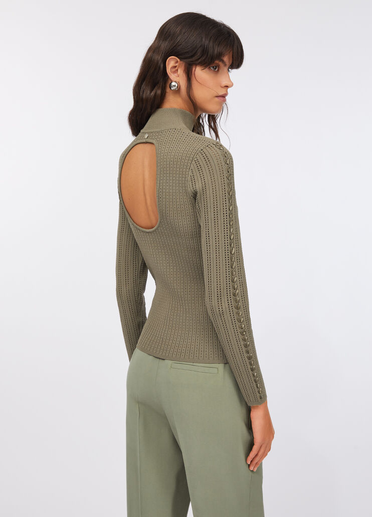 Maglia con cut-out asparago Liu Jo - large image number 1