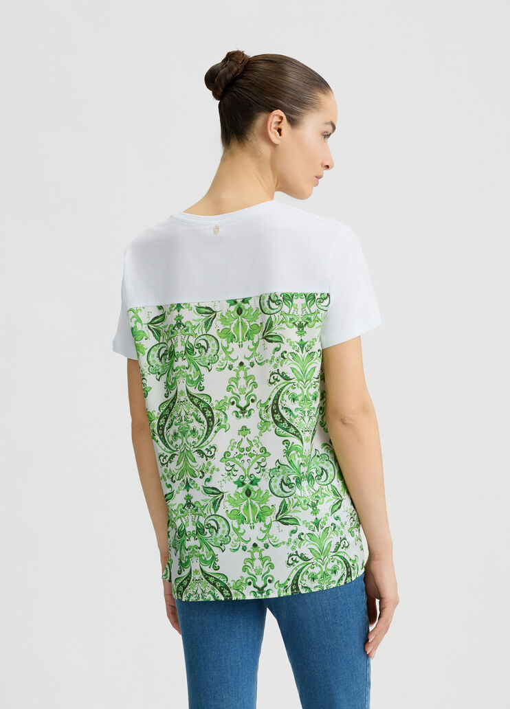 T-shirt with print white/green Liu Jo - large image number 1 T-shirt with print white/green Liu Jo - large image number 1