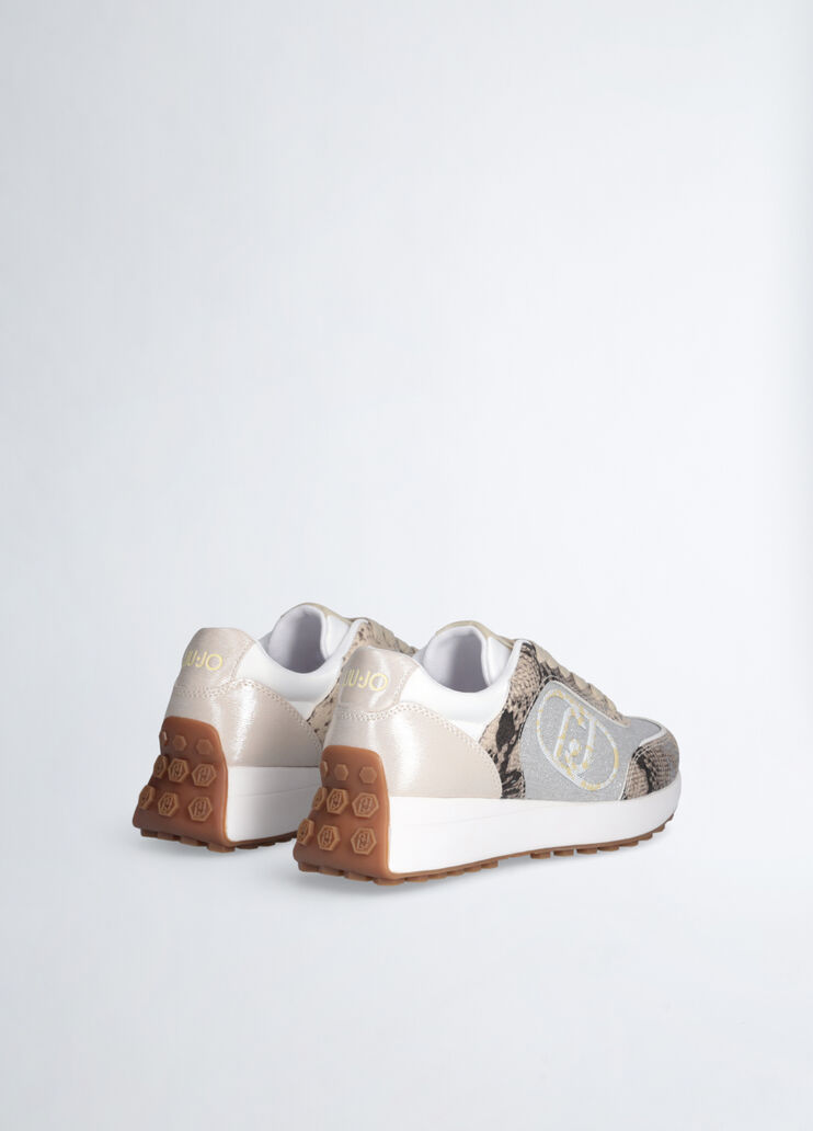 Sneakers with animal-print details beige Liu Jo - large image number 3 Sneakers with animal-print details beige Liu Jo - large image number 3