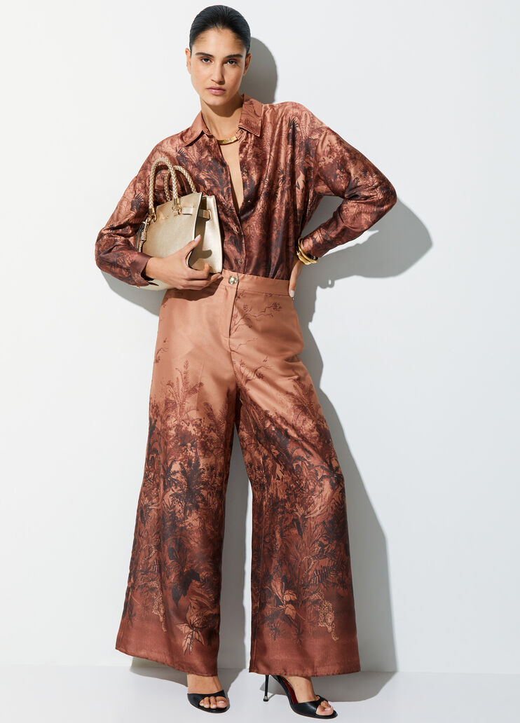 Printed twill shirt brown Liu Jo - medium