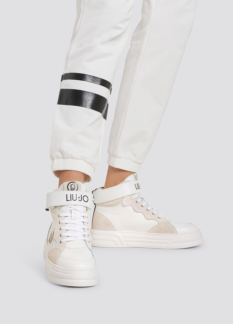 Hoher Sneaker mit Logo  Weiß Liu Jo - large image number 3 Hoher Sneaker mit Logo  Weiß Liu Jo - large image number 3