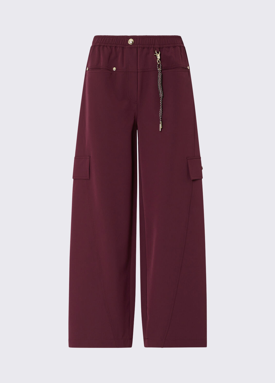 Pantalon oversize avec charme aubergine Liu Jo - large image number 6