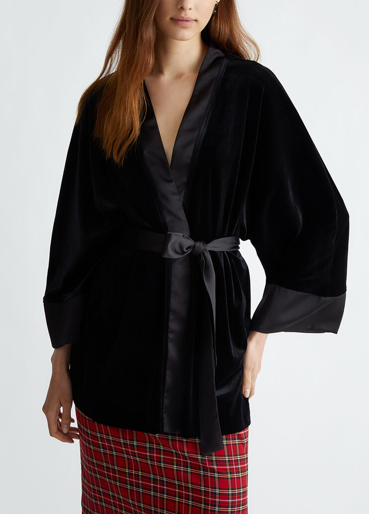 Chaqueta kimono de terciopelo negro Liu Jo - medium Chaqueta kimono de terciopelo negro Liu Jo - medium