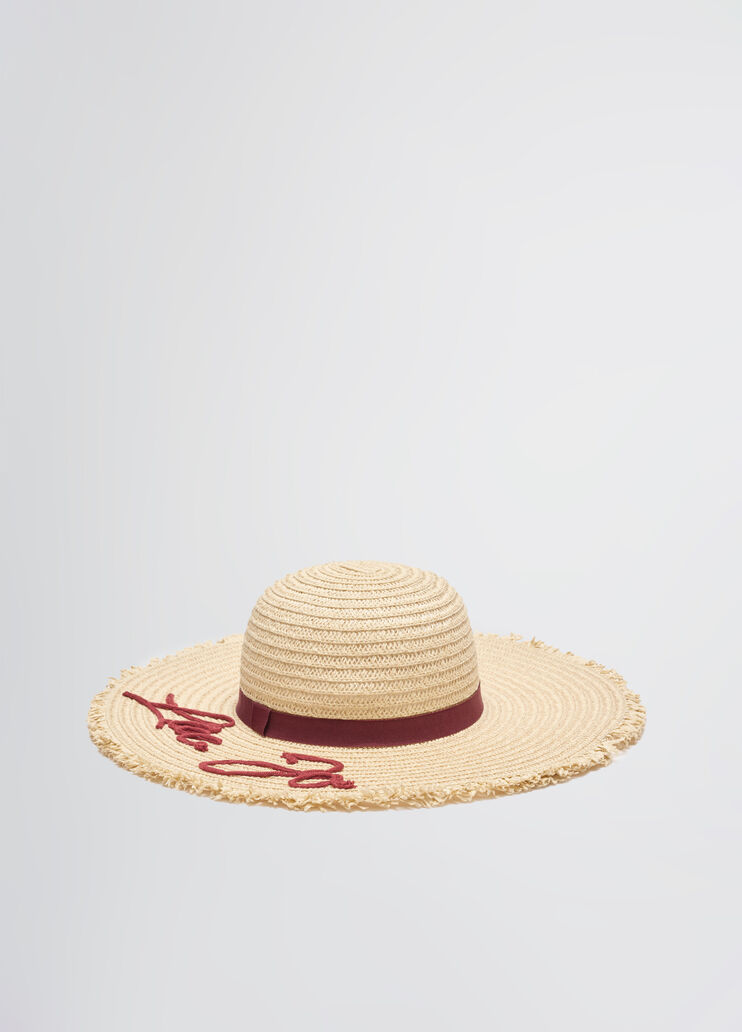 Raffia hat with logo red Liu Jo - large image number 2 Raffia hat with logo red Liu Jo - large image number 2