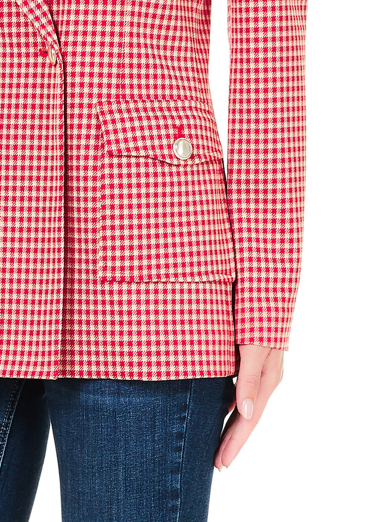 Blazer con bolsillos Vichy rojo Liu Jo - large image number 2