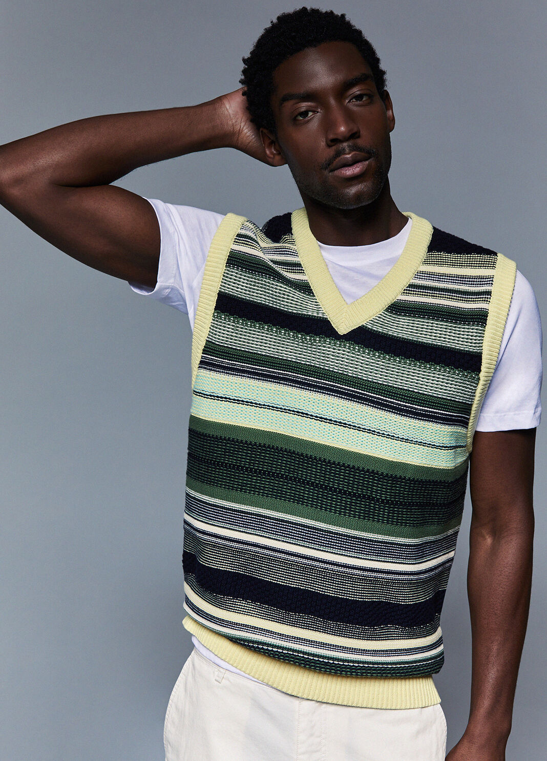 Striped gilet green Liu Jo - large image number 2