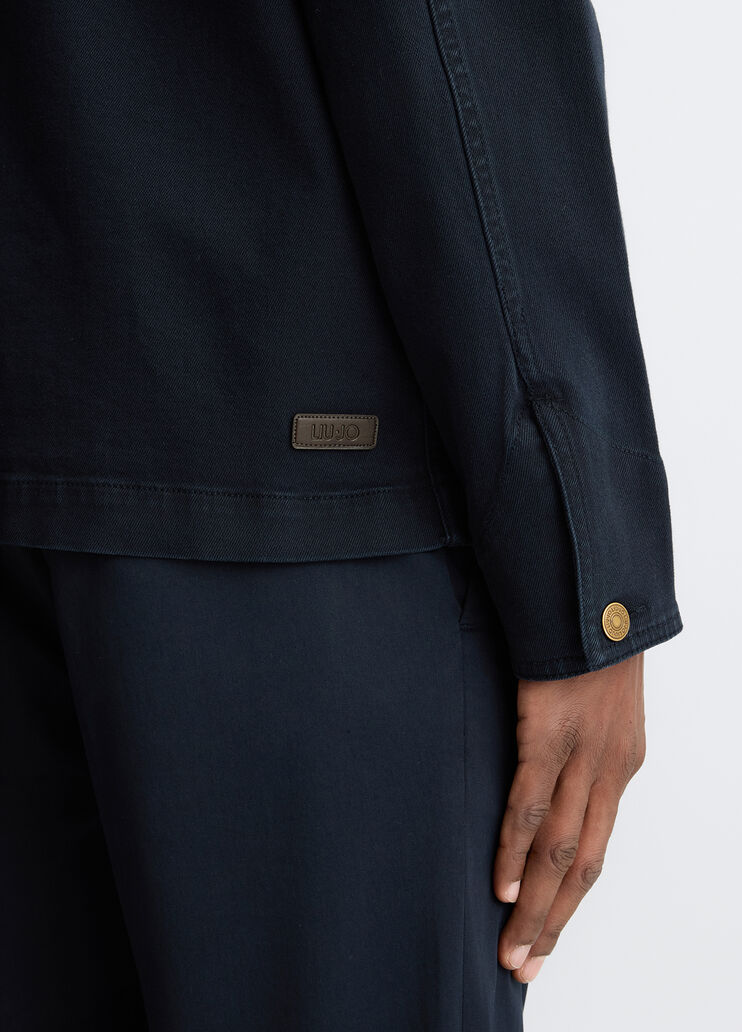 Blue denim field jacket dark blue Liu Jo - large image number 4 Blue denim field jacket dark blue Liu Jo - large image number 4