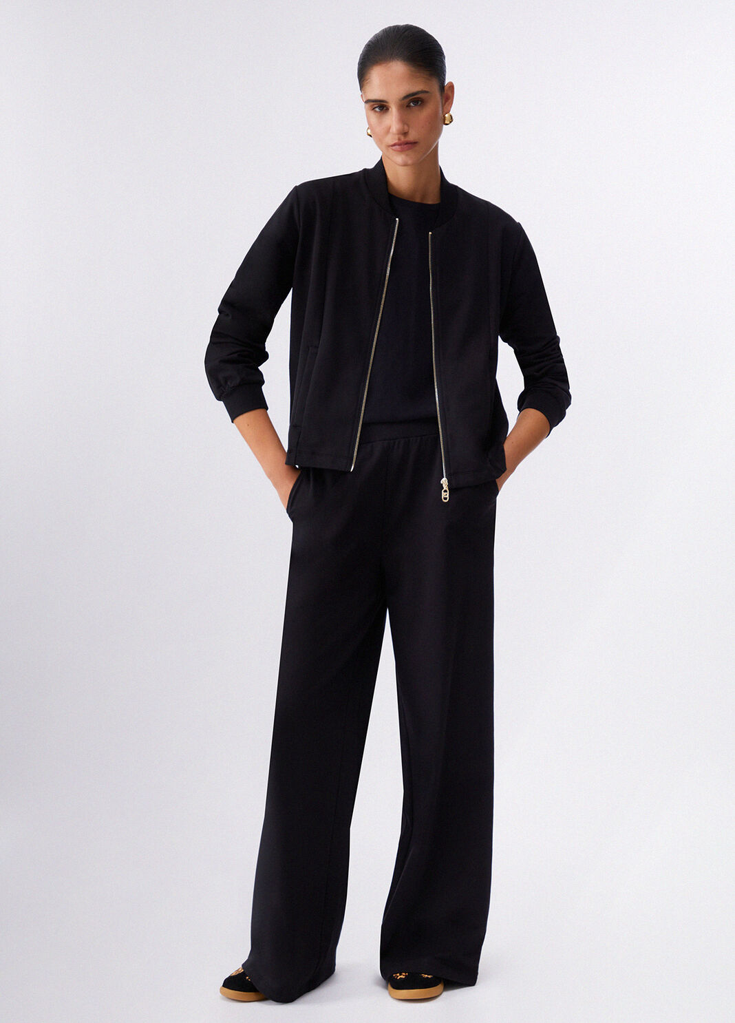 Sweatshirt and trousers set black Liu Jo - large image number 5