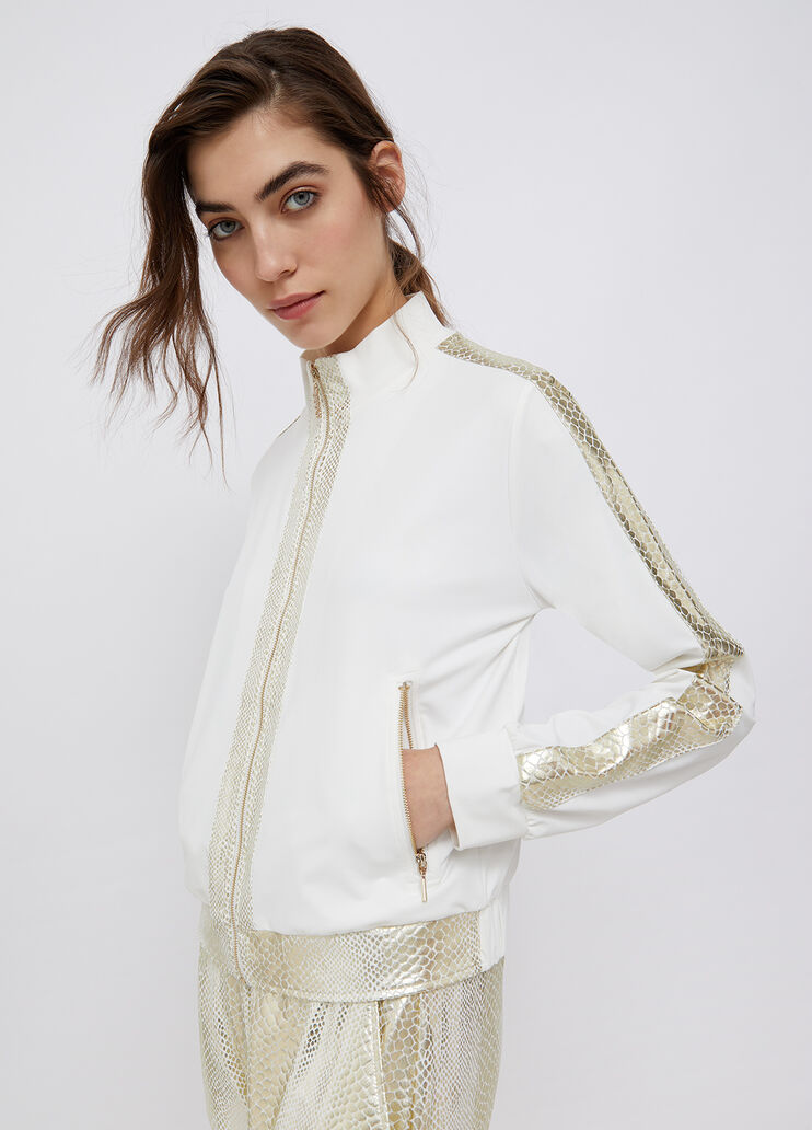 Cardigan zippé blanc Liu Jo - large image number 0 Cardigan zippé blanc Liu Jo - large image number 0