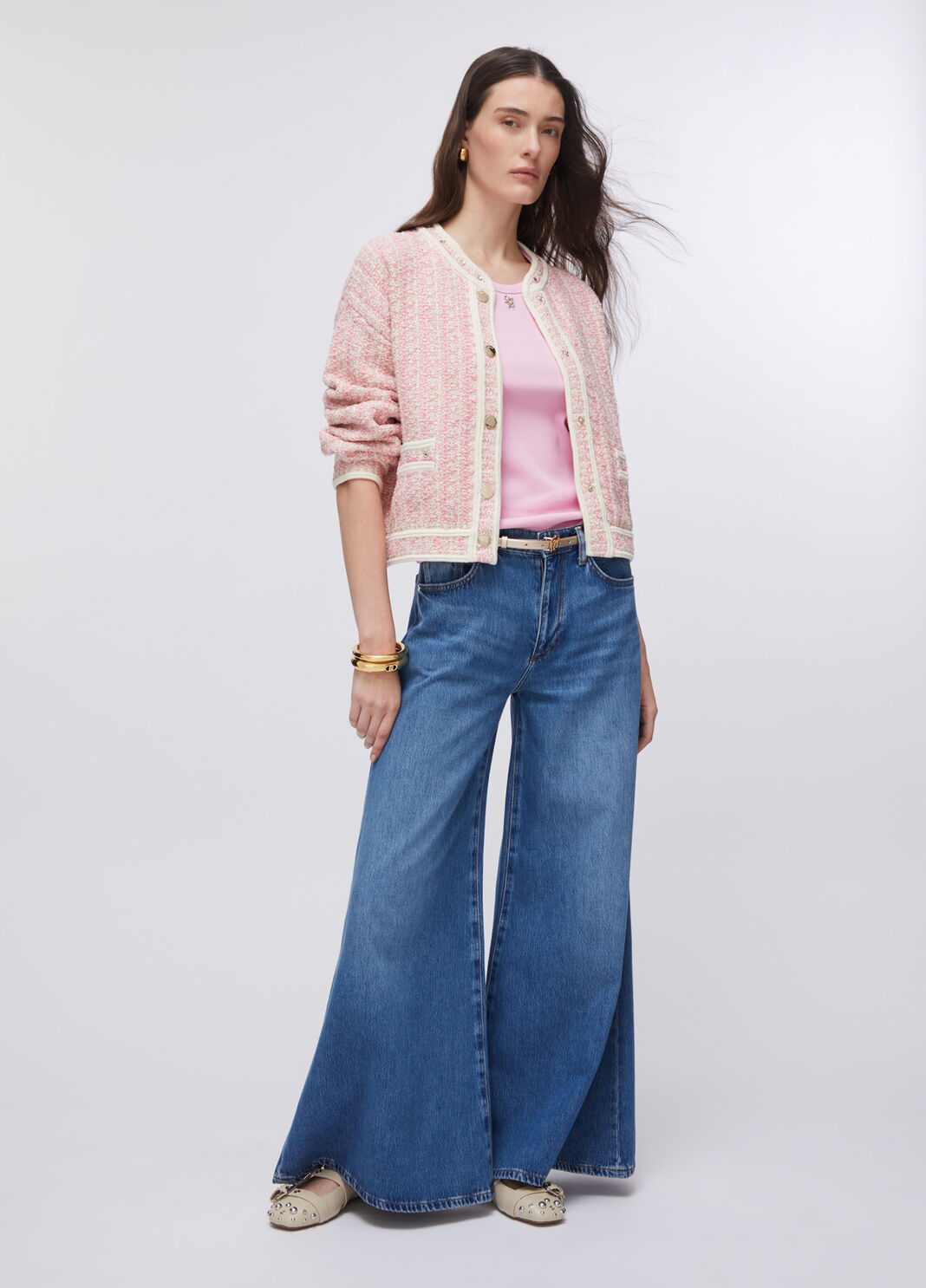 Knit jacket pink Liu Jo - large image number 5