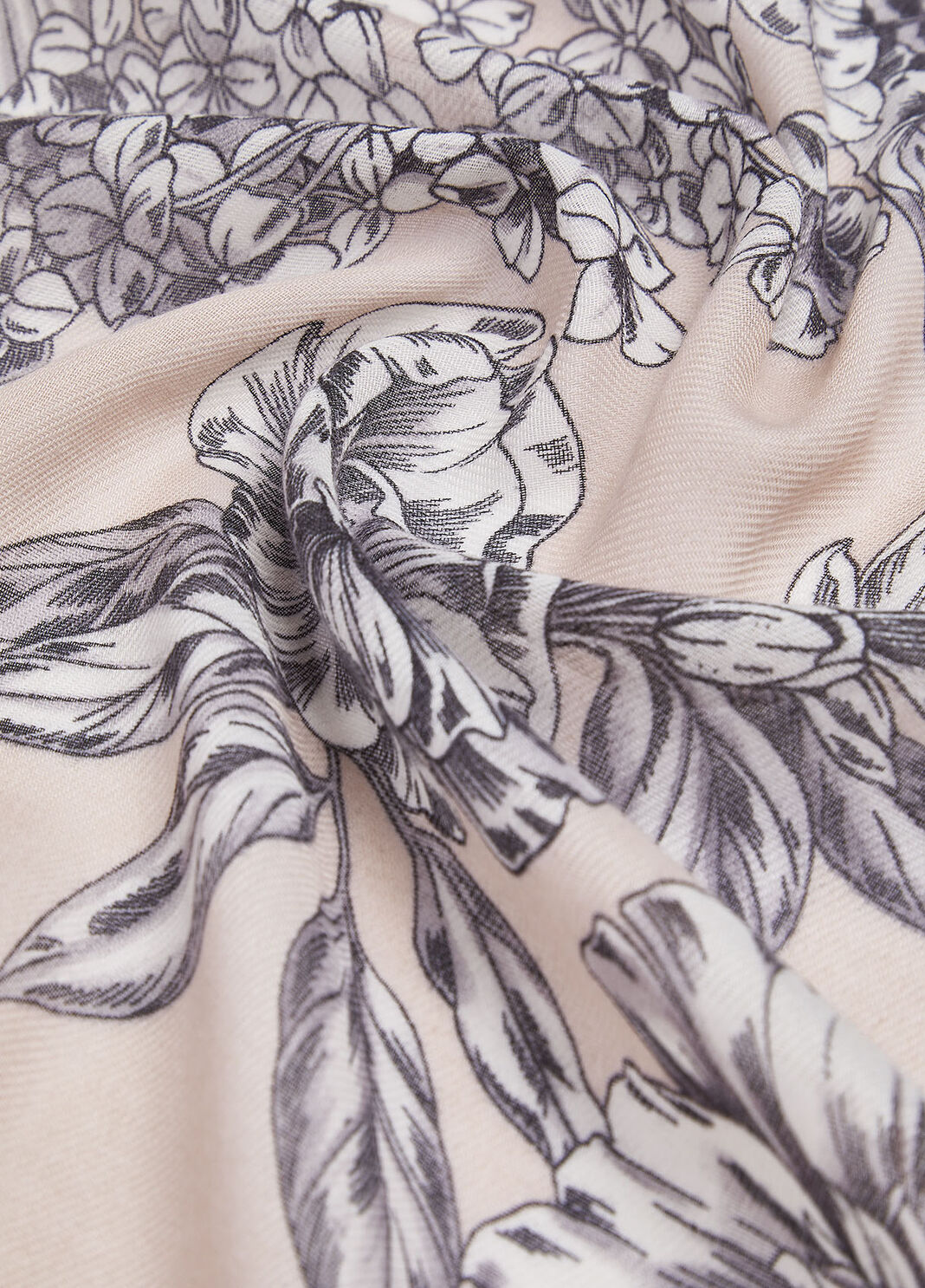 Палантин с цветочным принтом розовый Liu Jo - large image number 3