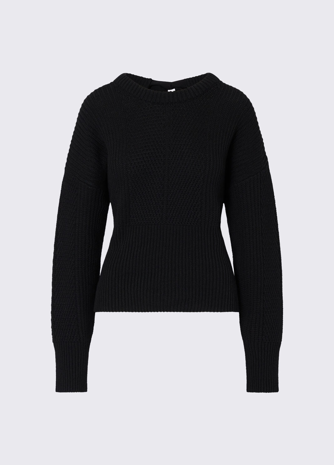 Wool Blend Sweater with Bow black Liu Jo - large image number 6