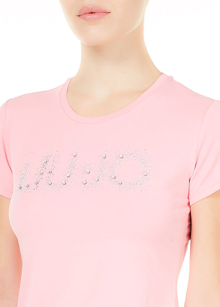 Футболка с роскошными аппликациями Розовый Liu Jo - large image number 2