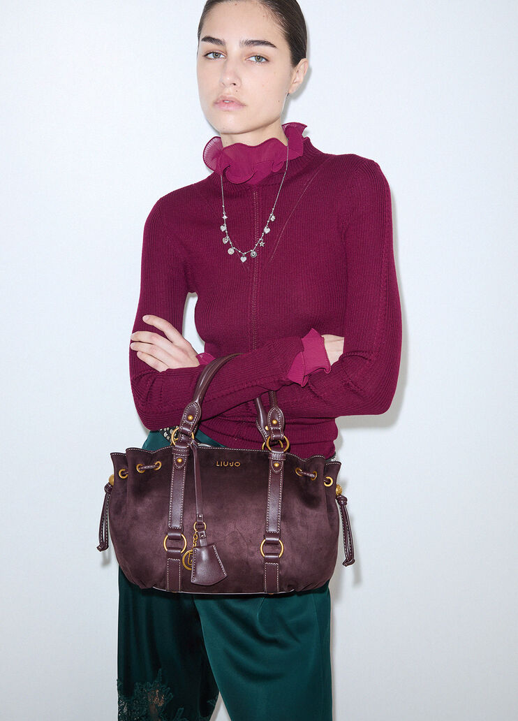 Small Drawstring Bag aubergine Liu Jo - medium