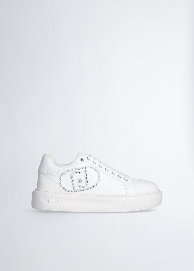 Sneakers with jewel logo white Liu Jo - medium Sneakers with jewel logo white Liu Jo - medium