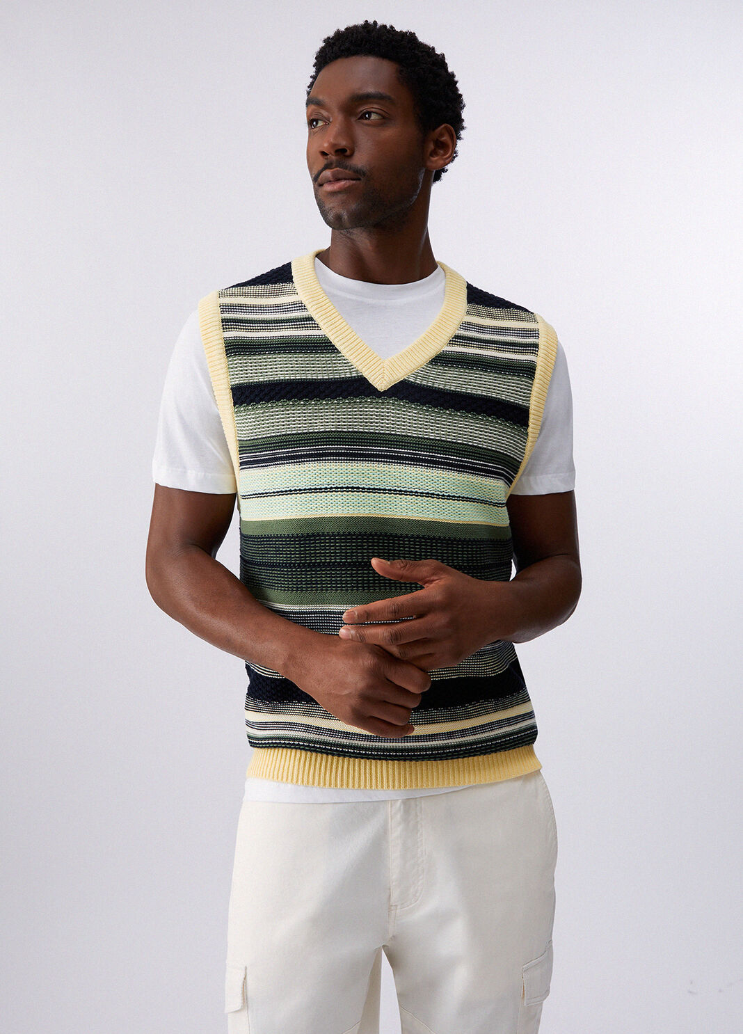 Striped gilet green Liu Jo - large image number 0