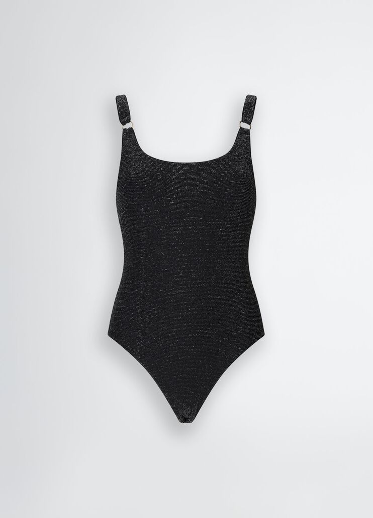 One piece swimsuit in lurex® black Liu Jo - large image number 6 One piece swimsuit in lurex® black Liu Jo - large image number 6