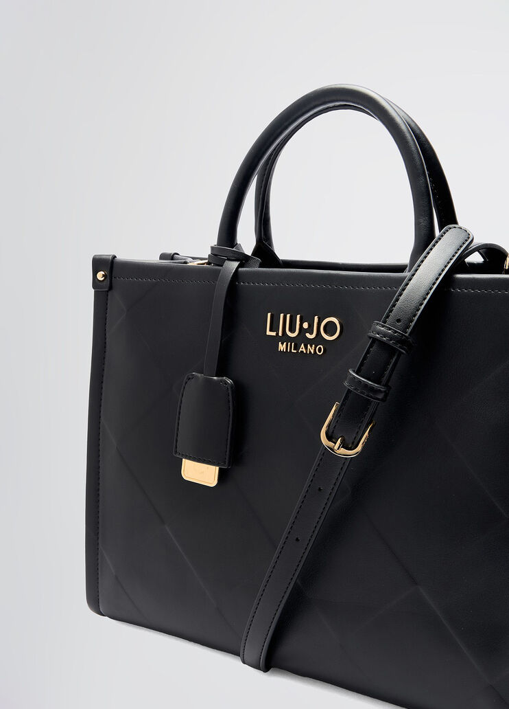 Tote bag with charm black Liu Jo - large image number 4 Tote bag with charm black Liu Jo - large image number 4
