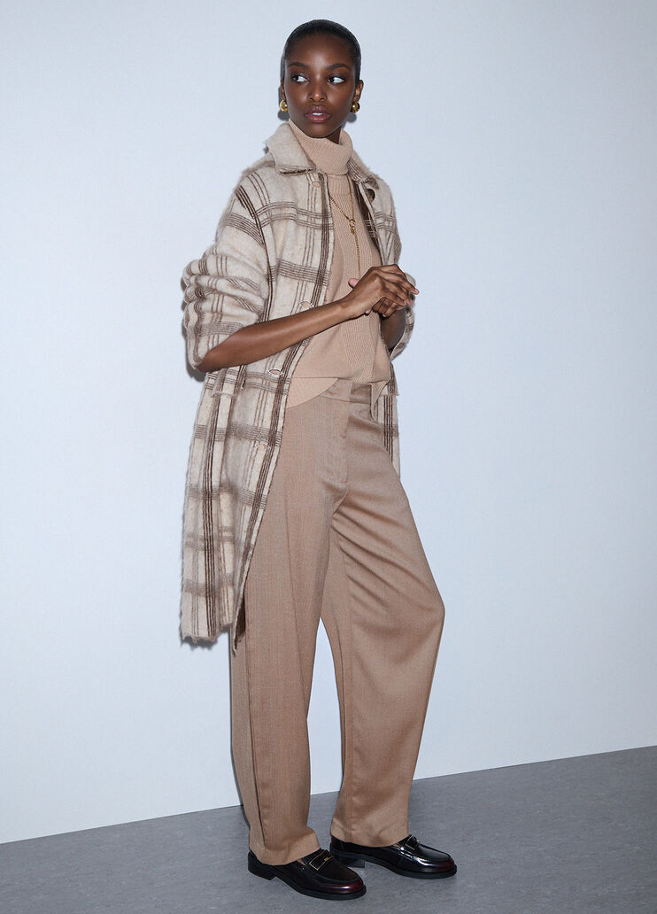 Balloon pants in herringbone fabric beige Liu Jo - medium