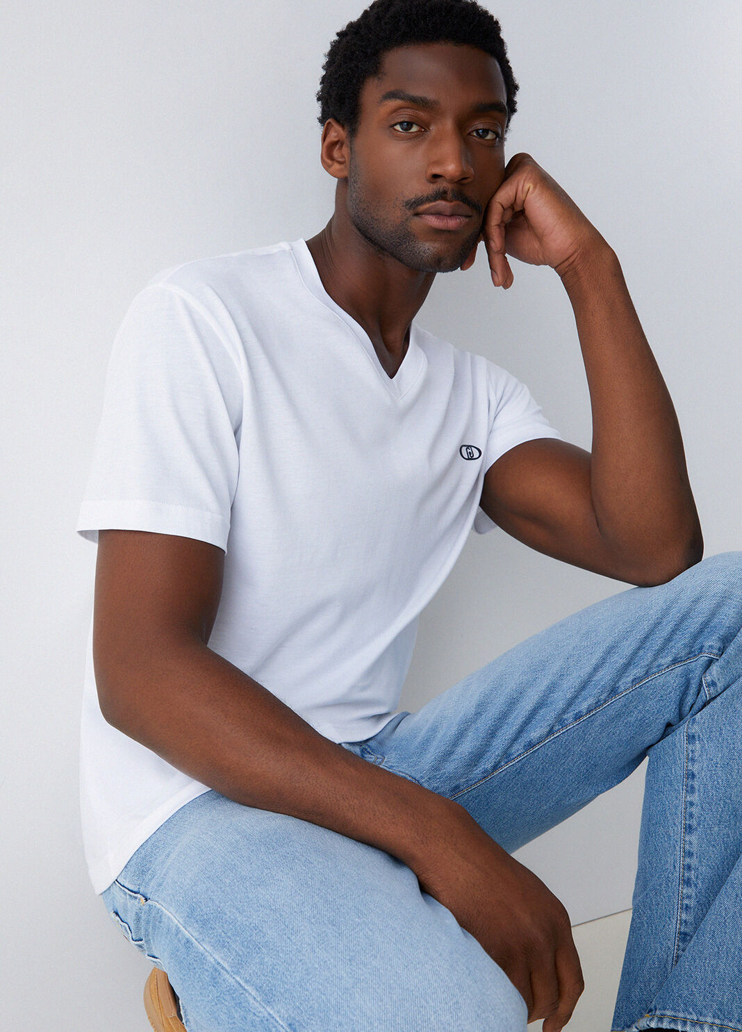 V-neck T-shirt white Liu Jo - large image number 3