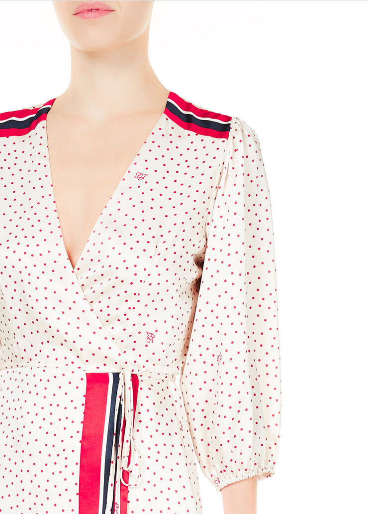 Short dress with stripes Light pink with polka-dots Liu Jo - large image number 2 Short dress with stripes Light pink with polka-dots Liu Jo - large image number 2
