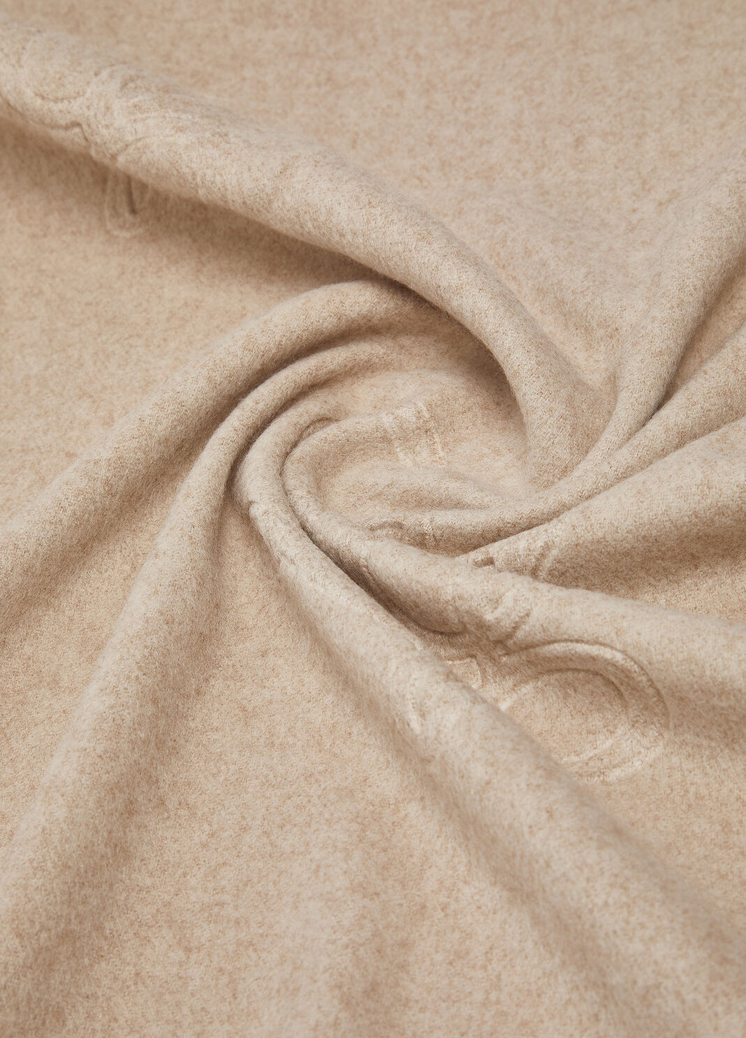 Stole with monogram logo camel Liu Jo - large image number 4