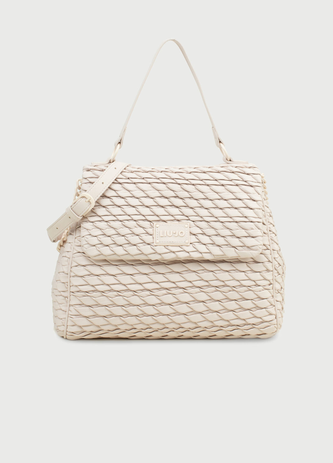 Embossed effect handbag champagne Liu Jo - large image number 0