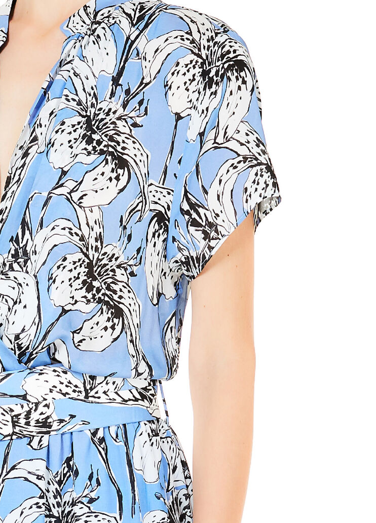 Длинное платье с ремешком Мелкие синие цветы Liu Jo - large image number 2