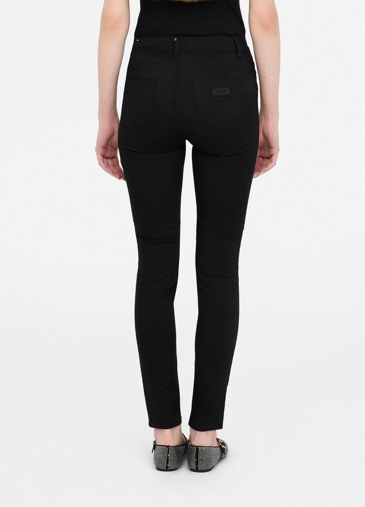 Skinny trousers with gemstones black Liu Jo - large image number 1