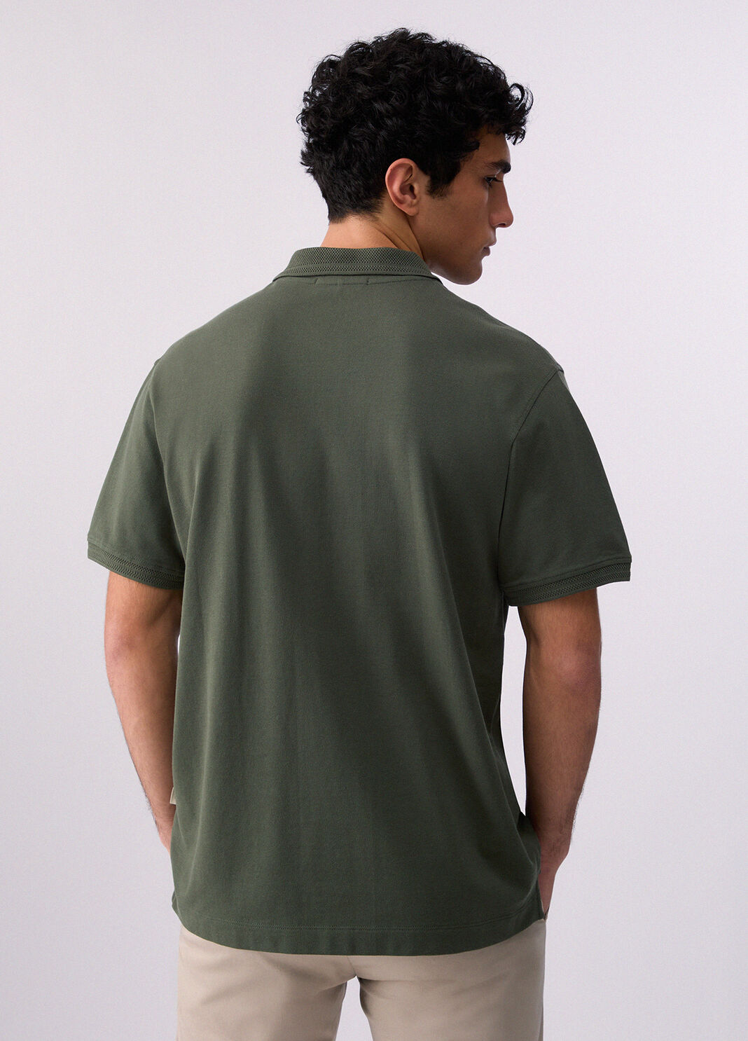 Piquet polo shirt thyme green Liu Jo - large image number 1