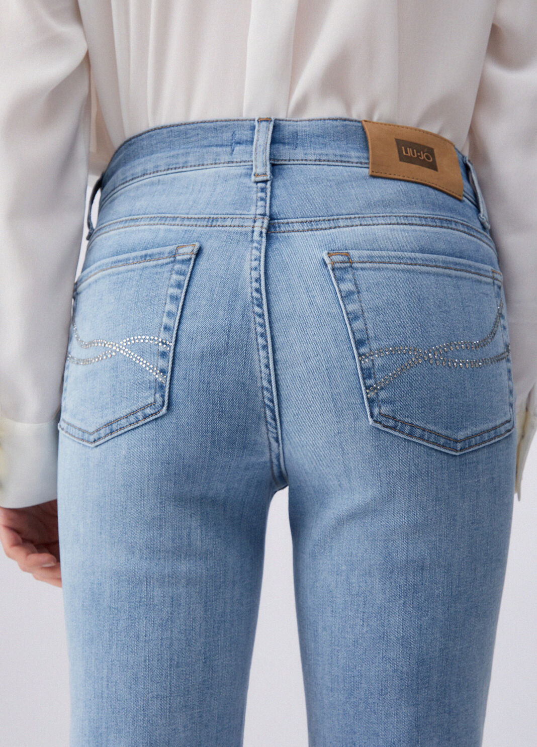 Straight Cropped Jeans blue denim Liu Jo - large image number 4