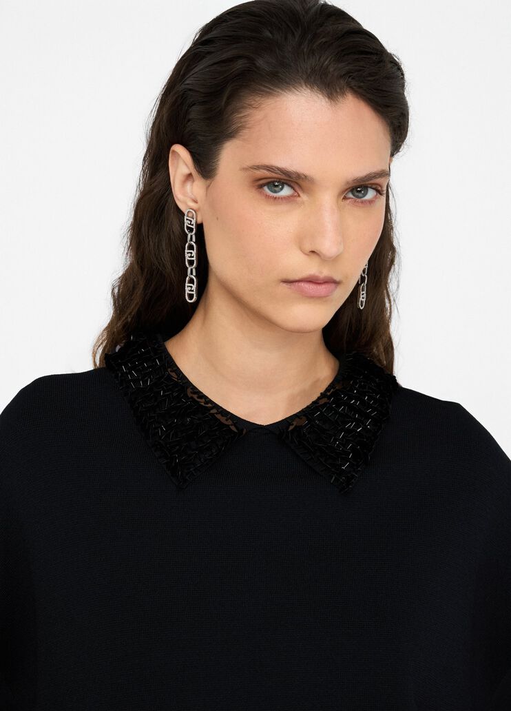 Jumper with sequins black Liu Jo - large image number 2 Jumper with sequins black Liu Jo - large image number 2