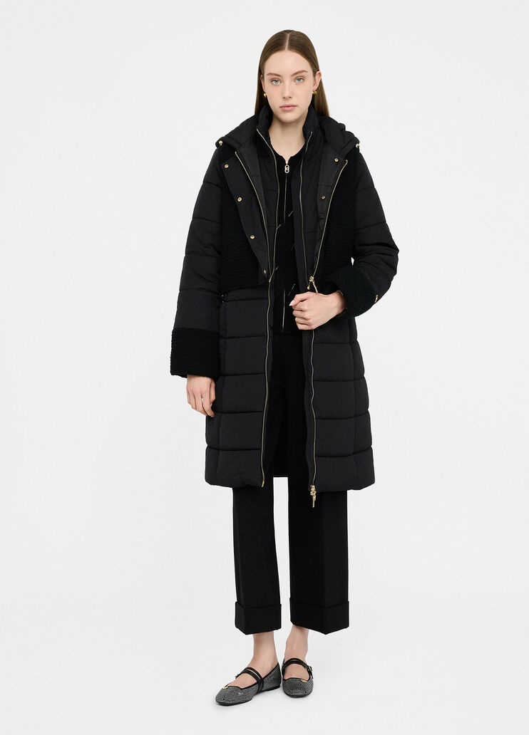 Giacca imbottita lunga con cappuccio nero Liu Jo - medium Giacca imbottita lunga con cappuccio nero Liu Jo - medium