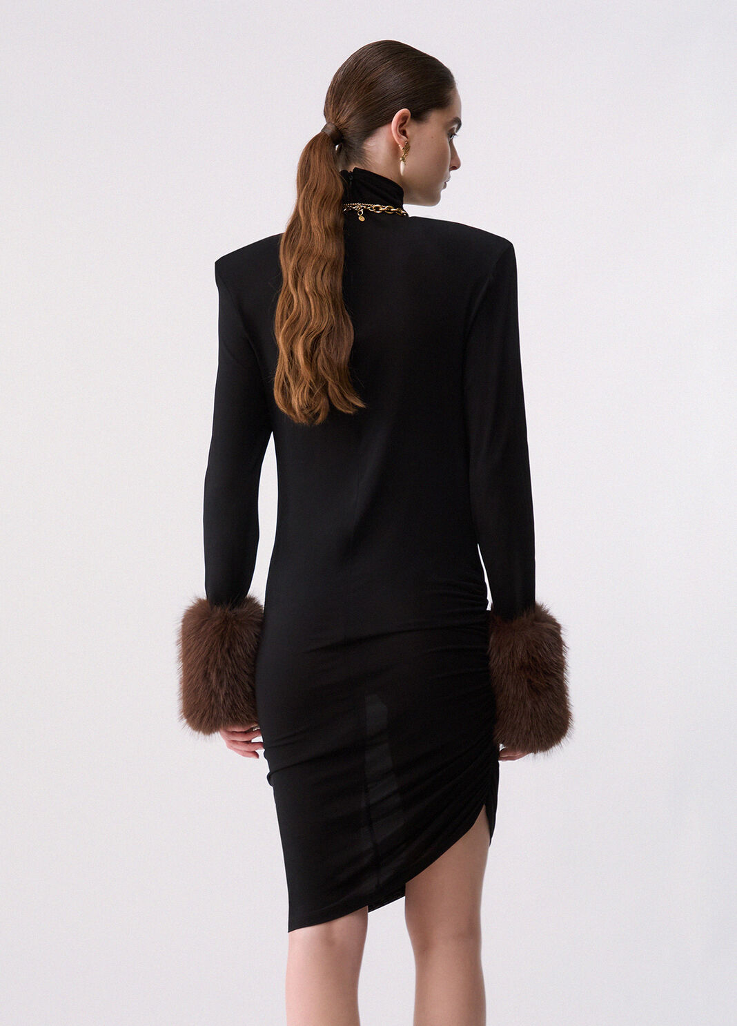 Dress with Teddy Cuffs black Liu Jo - large image number 1