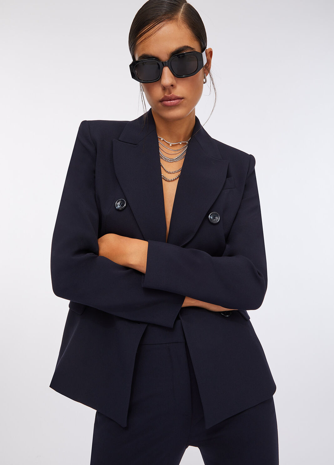 Двубортный блейзер  морской синий Liu Jo - large image number 4